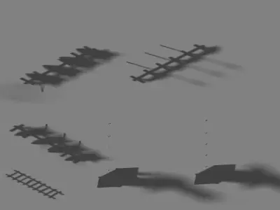 GameNagisen Grassland - Goblin Barracks Gate 01 3D model