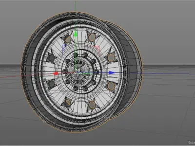 AMERICAN FORCE WHEEL Beast-SS SuperSerie Low-poly 3D model