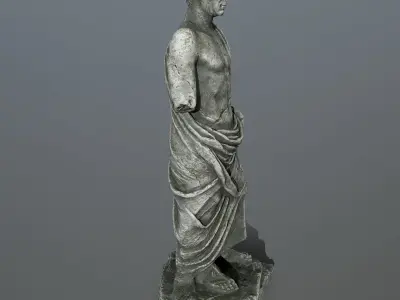 statue pompee Low-poly 3D model