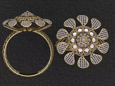 New rings turkish design light weight 3dm  3D print model