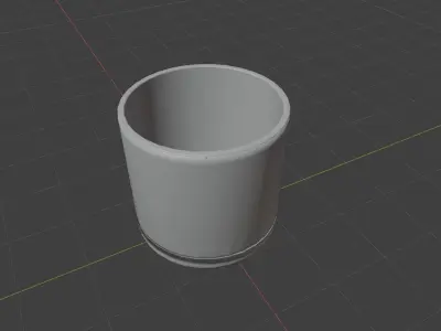 Vase empty  Free low-poly 3D model