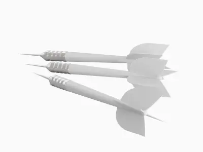 Dart 01 Low-poly 3D model