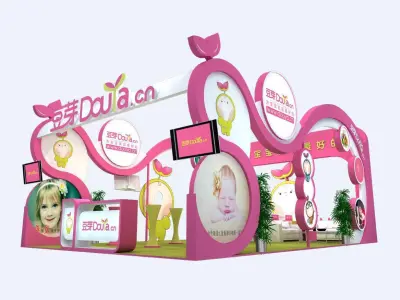 Booth - Area - 6X9-3DMAX2012-02 3D model