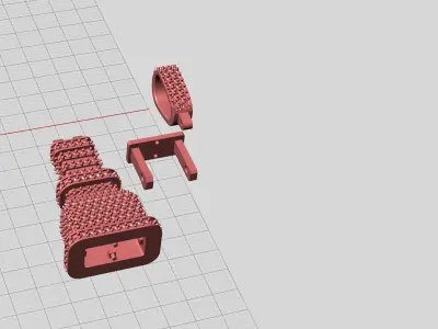 Plug Emoji  diamond Pendant 2 inch full stones 3D print model