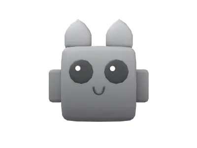 Basic Type Game Asset Pet Character v1 001 Low-poly 3D model