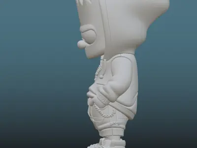 Bart Simpson Urban Sport 3D Printing STL File 3D print model