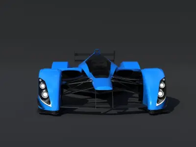 RB Formula racing Concept Low-poly 3D model