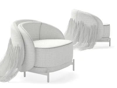 PAOLO FERRARI Ame armchair  3D model