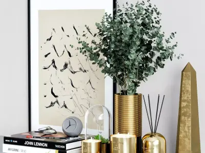 Decorative set 12 S 3D model