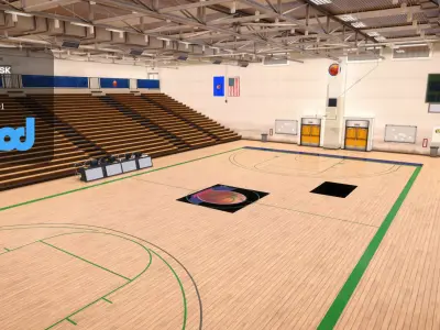 Basketball Court 3D model