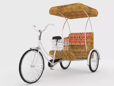 Bike Rickshaw 4 3D model
