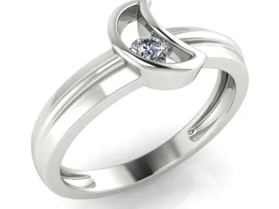 light weight gold diamond rings-C111116SKCH2026009-wt-0-5 3D print model