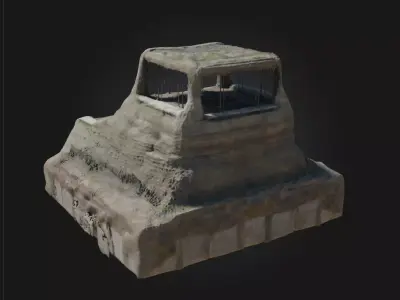 Camouflage Fortress  Concealed Stronghold for Tactical Mastery 3D model