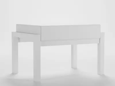 Homme ottomans Low-poly 3D model