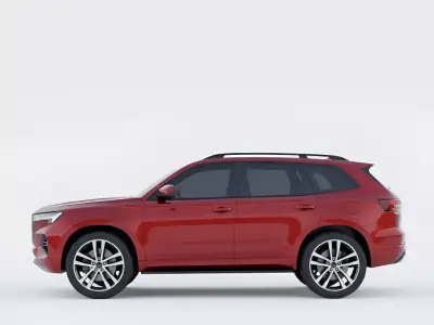 Modern SUV  Low-poly 3D model