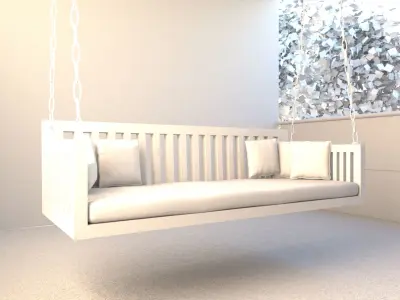 Porch Swing Scene  3D model
