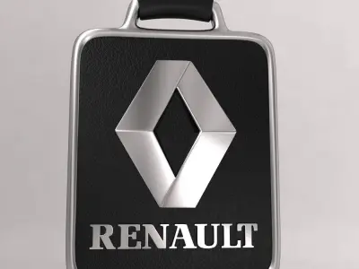 Renault car logo keychain 3d model  3D model