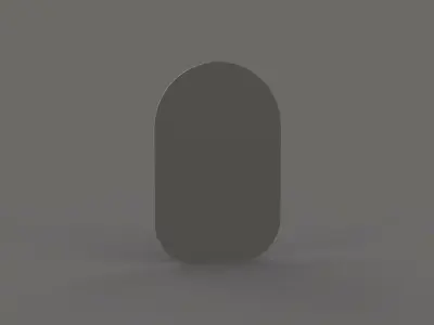 Cartoon Penguin Frame Low-poly 3D model