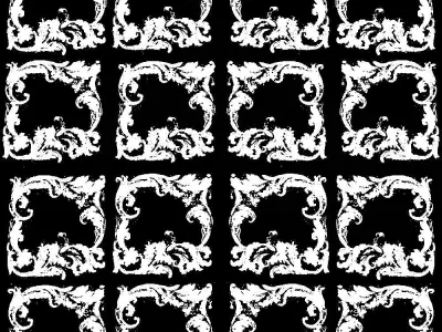 Pattern fabric armchair by Modenese 3D model