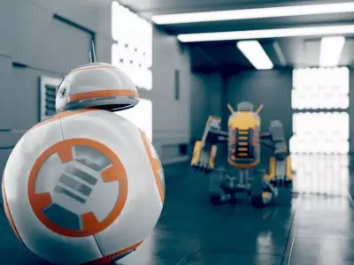 star war animations  render   like pro  blender file  Free low-poly 3D model