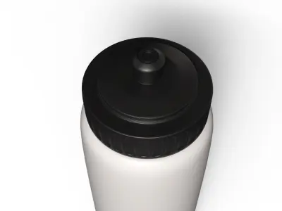 Sport Plastic Bottle 3D Model Low-poly 3D model get