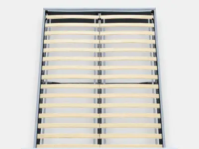 GLADSTAD Upholstered bed frame Low-poly 3D model