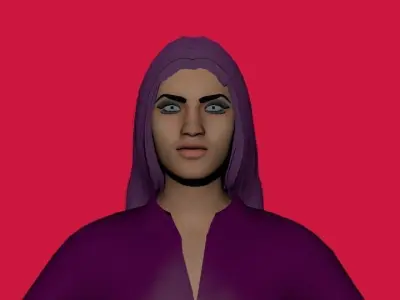 PINK GIRL 1 Free 3D model