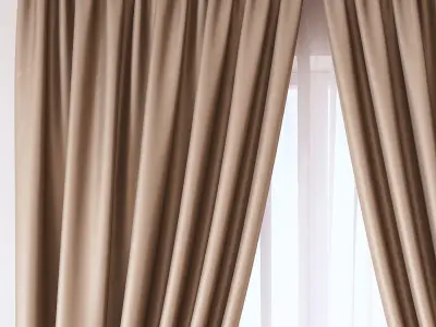 Set 44 Curtains 3D model