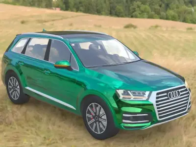 Audi Q7 2015 3D printed car model 3D print model