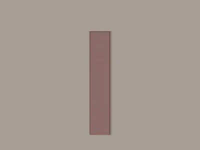Wall With Decorations Low-poly 3D model