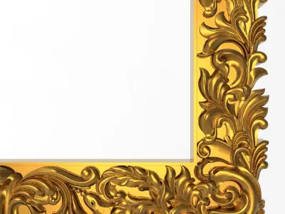 Carved Picture Frame 3D model 22
