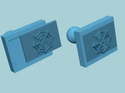 Stamp 48 - Spider Net - Fondant Decoration Maker Toy 3D print model
