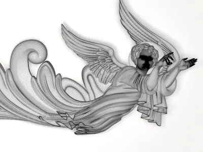 Angel 3d model for cnc 3dprint 3D model