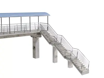 Pedestrian Bridge 3D model