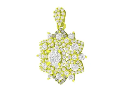 A7177 Luxury HongKong Diamond Pendant For Women 3D print model