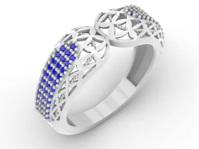 Jewelry Diamond Ring Model RG69 Free 3D print model
