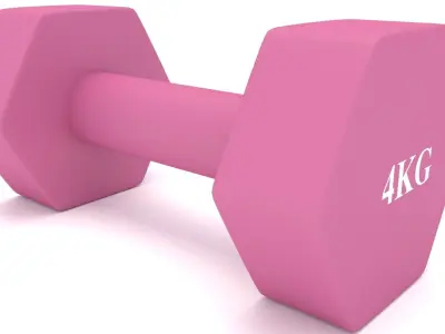 Dumbbells 4kg 3D model