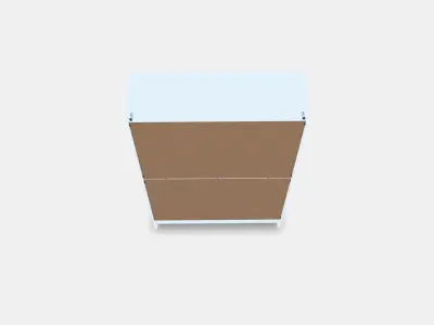 REGISSOR Glassdoor cabinet Low-poly 3D model