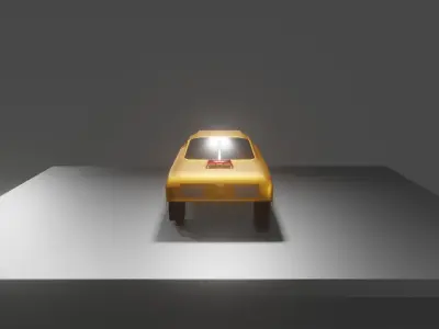 Dodge Charger Free low-poly 3D model