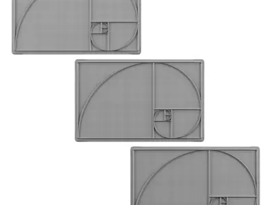 Golden Ratio Neon Sign  3D model