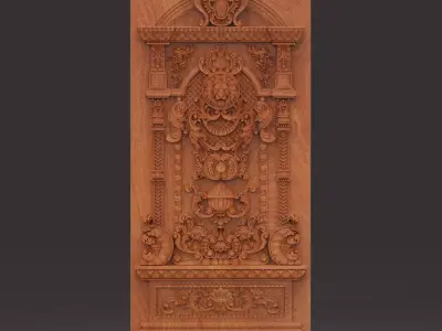 3d neoclassical door 3D print model purchase