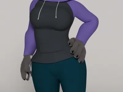 Judy Hopps Model Low-poly 3D model