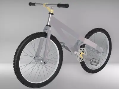  bike with manufactured frame  3D model