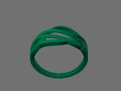 Women Ring Plain Ring Ready STL 3DM Models Womens Rings 3D print model 19