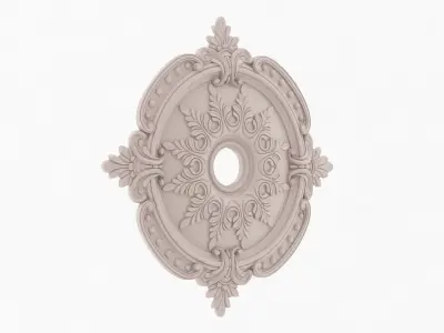 Classic Ceiling Medallion 17 3D model