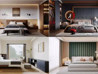 Bedroom Collection 06 For Unreal Engine 3D model