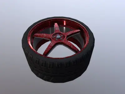 Tire Sport 2 Free low-poly 3D model