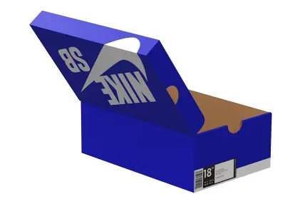 Nike Shoe Box PBR 12 Low-poly 3D model