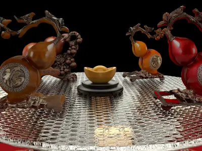 Chinese gourd   3D model