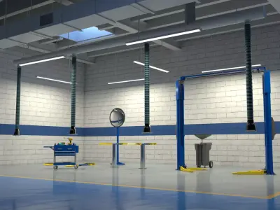 Express Service - Repair Shop 3D model